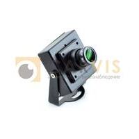 Миниатюрная черная камера видеонаблюдения CARVIS MC-423 с регулируемым объективом и зеленым фильтром на передней панели, закрепленная на регулируемой опоре с возможностью крепления к различным поверхностям.